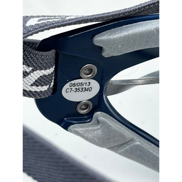 Cascade PolyAir-PA Showtime Lacrosse Goggles Navy Silver NWT ASTM F803 - Picture 8 of 9